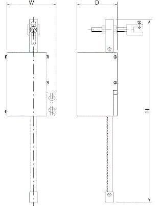 上昇距離計（ストロークゲージ） 図面